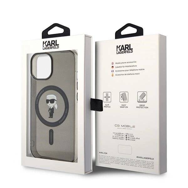 Karl Lagerfeld IML Ikonik MagSafe Hülle iPhone 15 – Schwarz-1