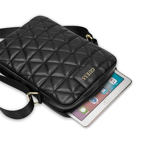 Symbolbild für Guess Tasche GUTB10QLBK 10" Schwarz/Schwarz Gesteppte Tablet