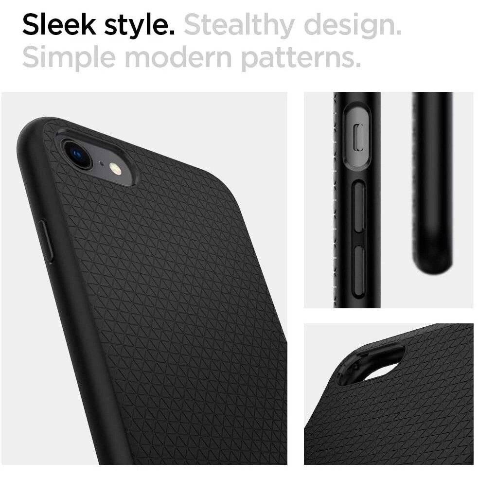 Spigen Liquid Air Hülle iPhone 7 / 8 SE 2020 2022 – Schwarz-3