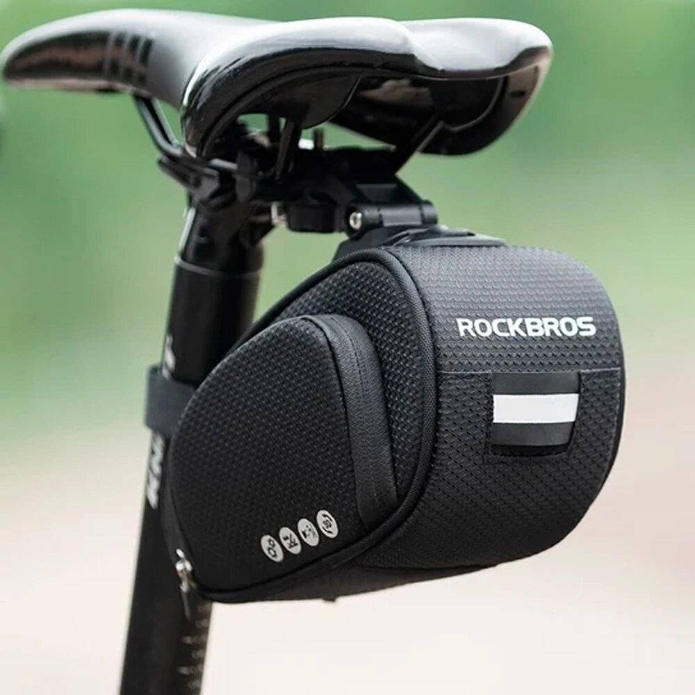 Rockbros C40 Fahrradtasche unter Sattel – schwarz-1
