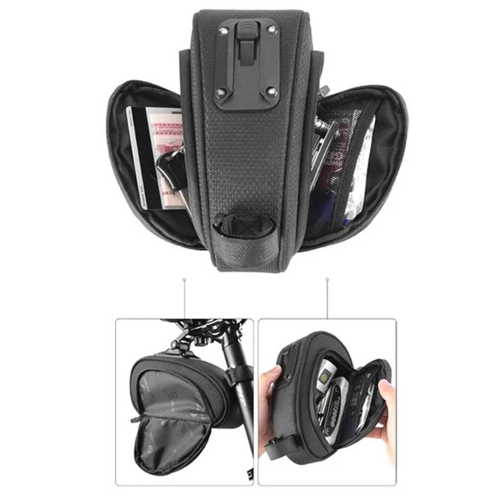 Rockbros C40 Fahrradtasche unter Sattel – schwarz-2