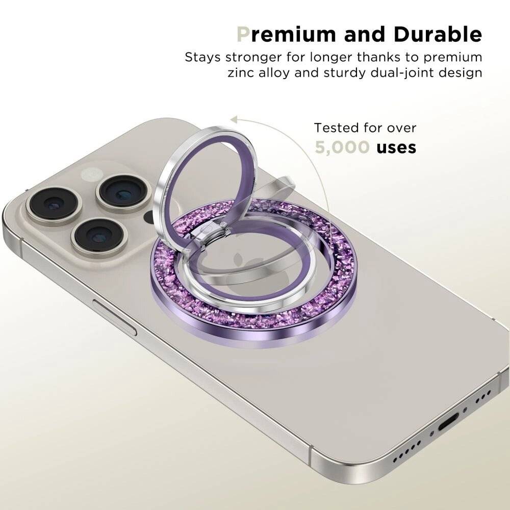 Tech-Protect MMR200 Magnethalter/Ring MagSafe – Lila Kristallen-1