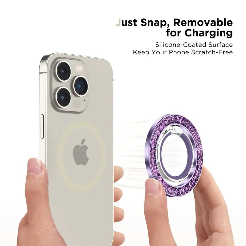 Symbolbild für Tech-Protect MMR200 Magnethalter/Ring MagSafe – Lila Kristallen