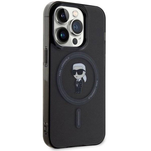 Karl Lagerfeld KLHMP15XHFCKNOK iPhone 15 Pro Max 6,7″ schwarz/schwarzes Hardcase IML Ikonik-3
