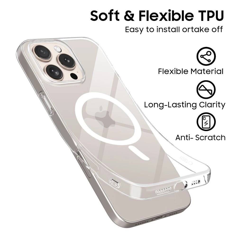 Preisbild für Tech-Protect FlexAir MagSafe iPhone 16e Hülle - Durchsichtig
