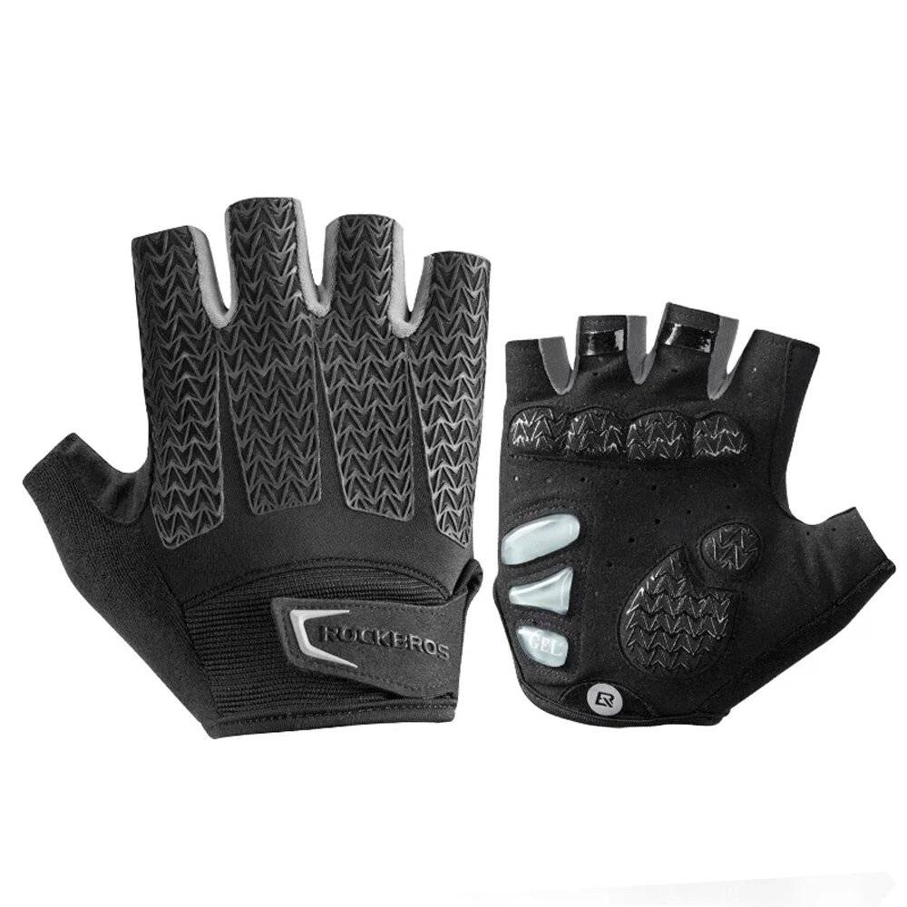 Symbolbild für Rockbros S169BGR XXL Fahrradhandschuhe Gel-Einsätzen – Grau