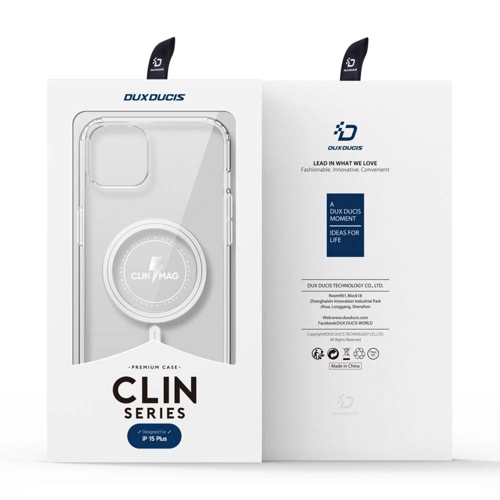 iPhone 15 Plus Hülle MagSafe Dux Ducis Clin – Transparent-4