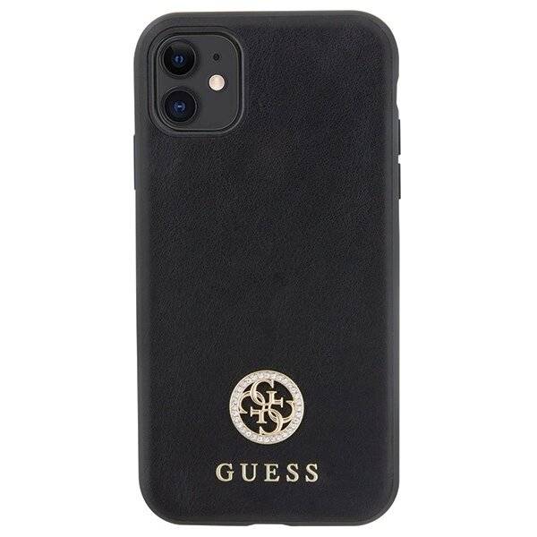 Guess Strass Metall Logo iPhone 11 / Xr 6.1″ Hülle - Schwarz-3