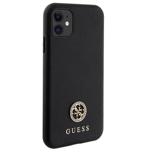 Guess Strass Metall Logo iPhone 11 / Xr 6.1″ Hülle - Schwarz-4