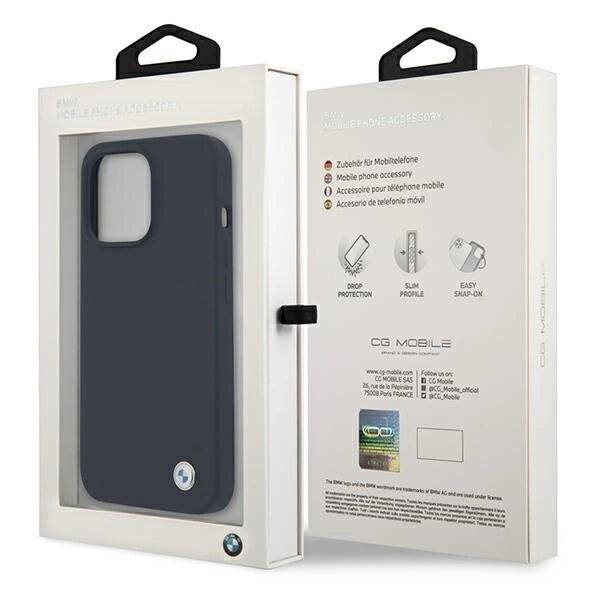 BMW Silikon Signature Case iPhone 13 Pro Max 6,7″ - Marineblau-1