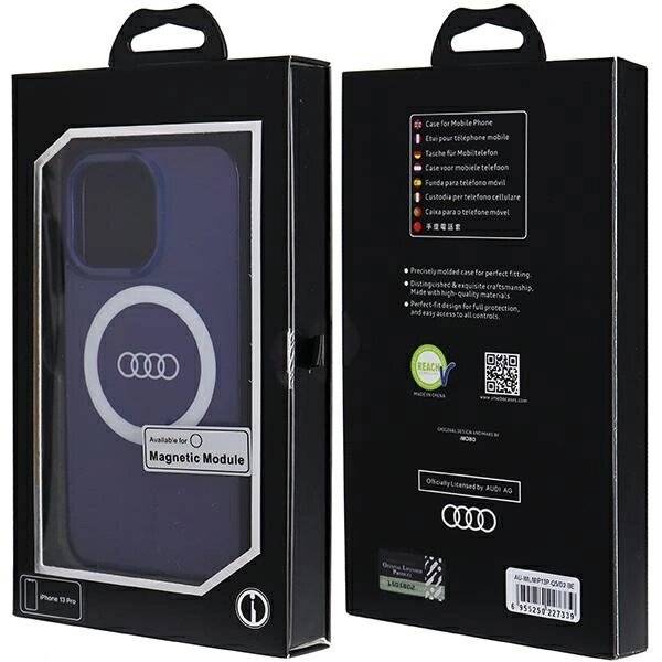 Symbolbild für Audi IML Big Logo MagSafe Hülle iPhone 13 Pro / - blau