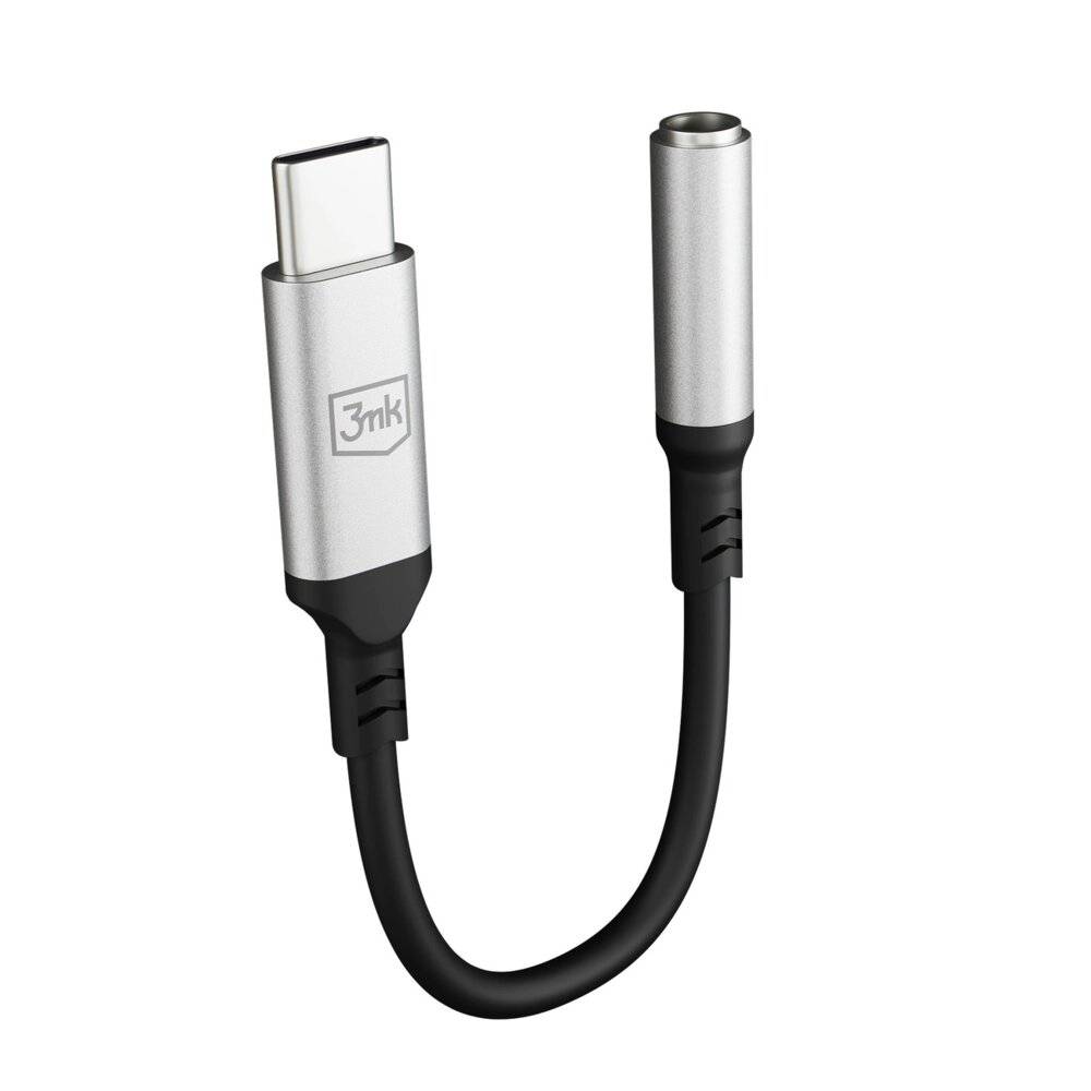 3mk USB-C-Adapter – 3,5-mm-Miniklinke Silber-3