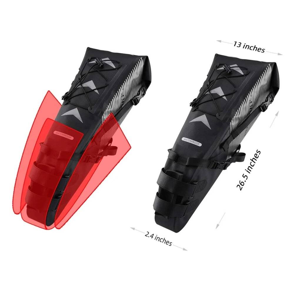 Rockbros AS-013 10L Satteltasche - Schwarz-1