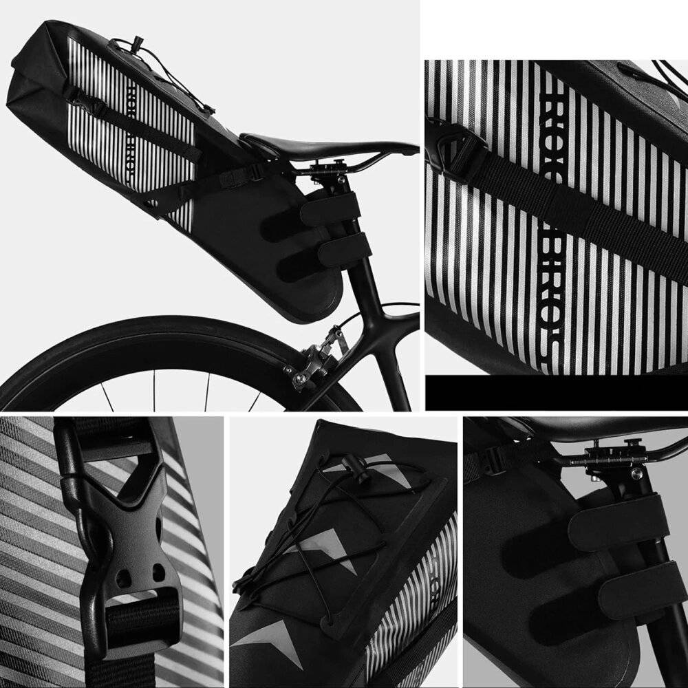 Rockbros AS-013 10L Satteltasche - Schwarz-2