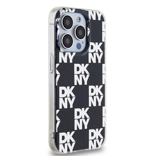 DKNY IML Checkered Mono Pattern Hülle iPhone 15 Pro – Schwarz-4
