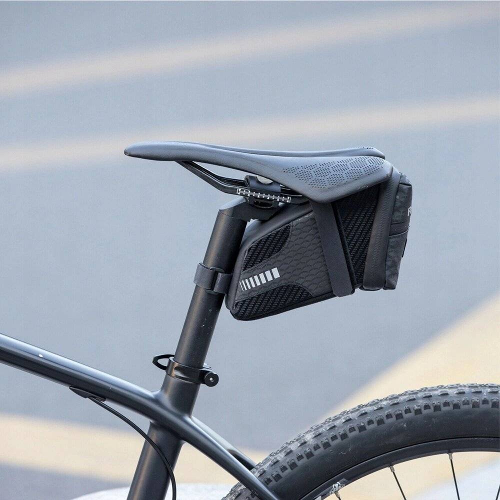 Rockbros C29-BK wasserdichte Fahrradtasche unter Sattel – schwarz-1