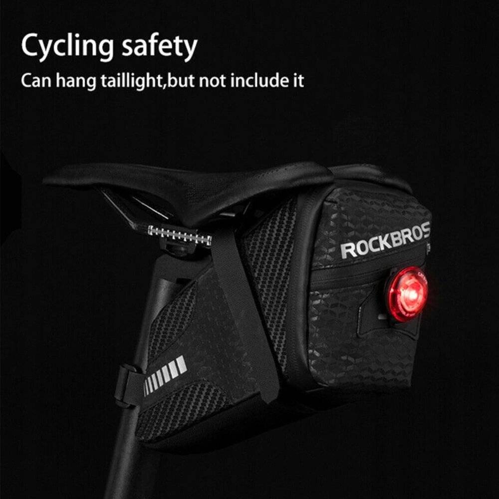 Rockbros C29-BK wasserdichte Fahrradtasche unter Sattel – schwarz-3