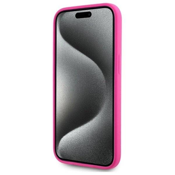 Karl Lagerfeld KLHMP15SSKHPPPLF iPhone 15 6,1″ Fuchsia/Fuchsia Hardcase Silikon Head Print-4