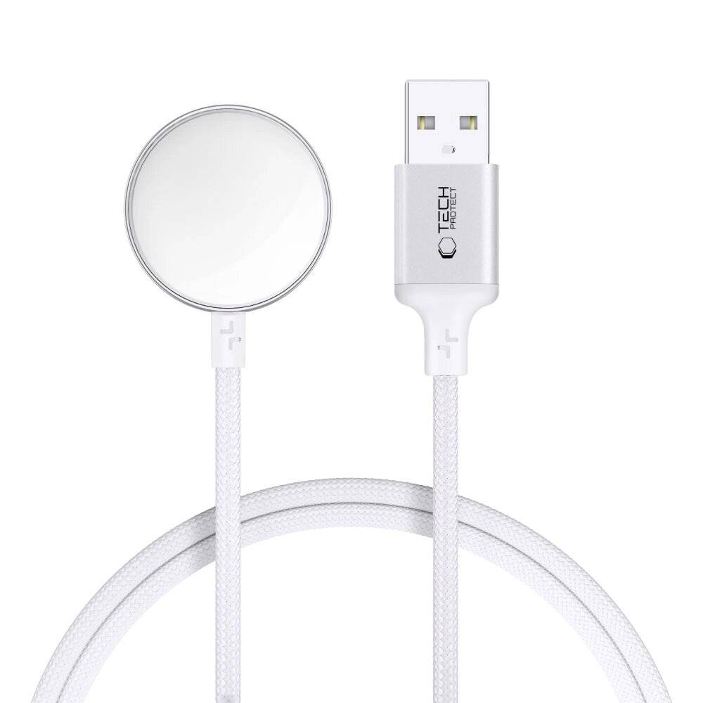 Tech-Protect UltraBoost USB-A Induktives Ladegerät Apple Watch 1m - Weiß-4