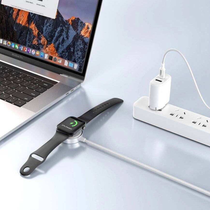 Symbolbild für Tech-Protect UltraBoost USB-A Induktives Ladegerät Apple Watch 1m - Weiß
