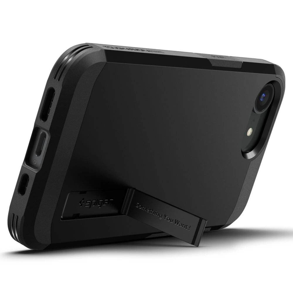 Spigen Tough Armor Case MagSafe iPhone 16e Ständer - Schwarz-1