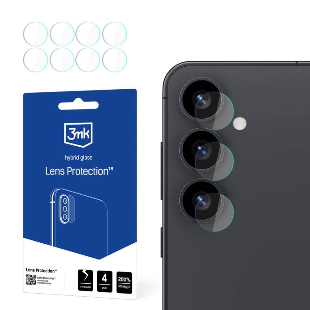 Hybridglas Kameraobjektiv 3mk Objektivschutz Samsung Galaxy S25-2
