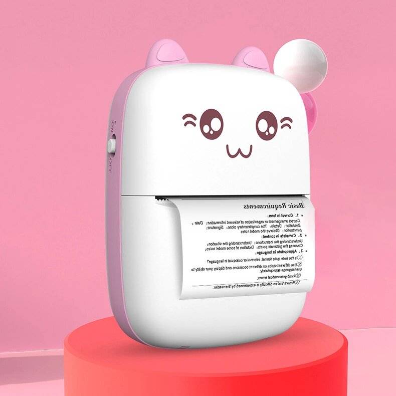 Thermodrucker Minikatze HURC9 - rosa-3