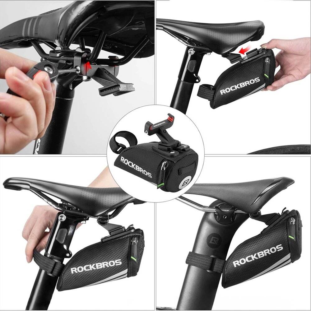 Symbolbild für Rockbros C28 Fahrradtasche unter Sattel – schwarz