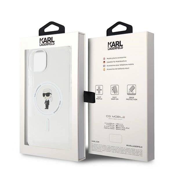Karl Lagerfeld IML Ikonik MagSafe Hülle iPhone 15 Plus – transparent-1