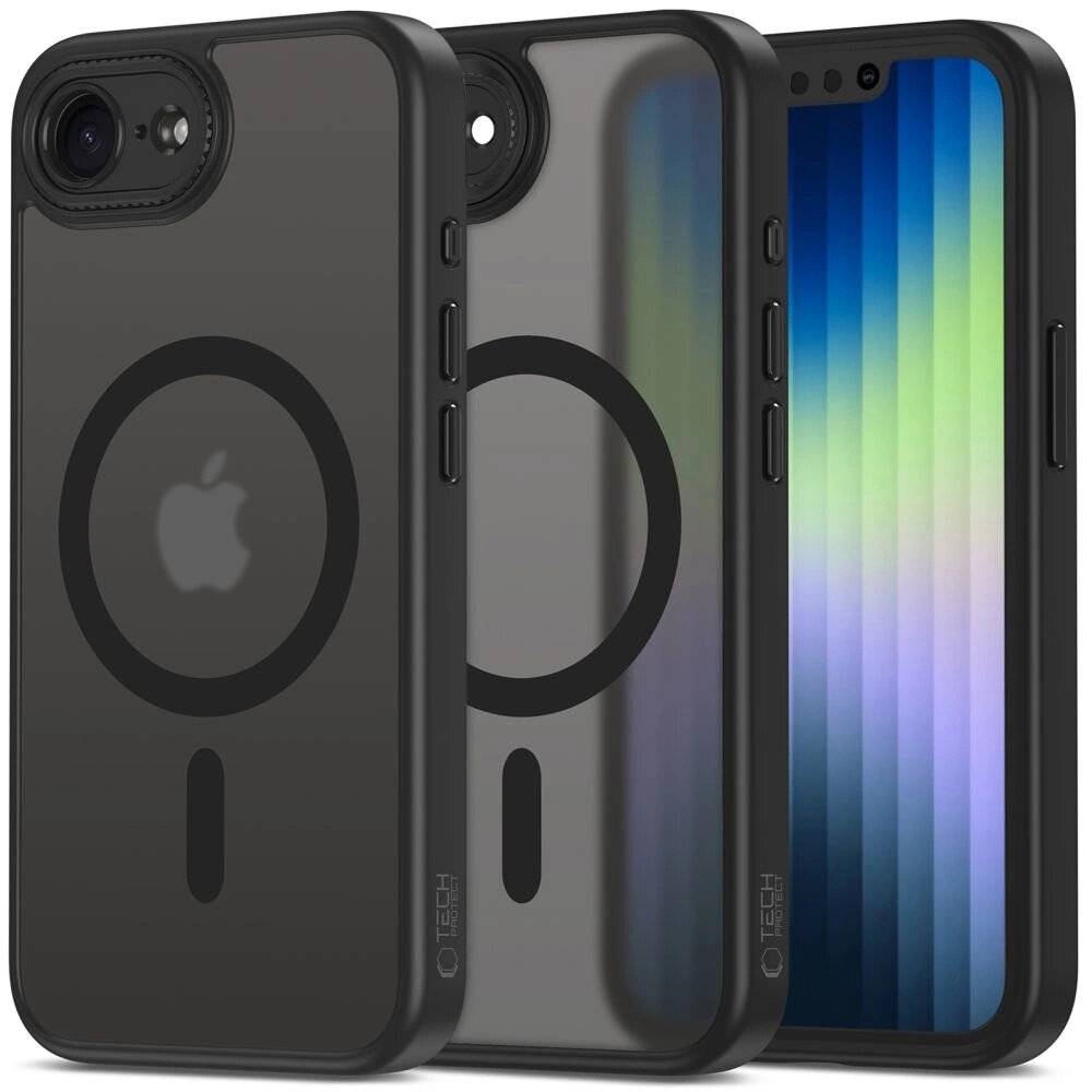 Preisbild für Tech-Protect MagCam MagSafe iPhone 16e Hülle - Mattschwarz