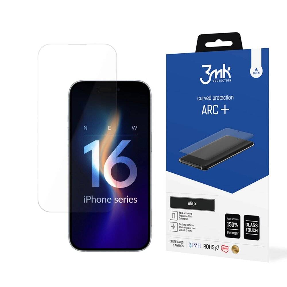 3mk ARC+ Schutzfolie iPhone 16-2