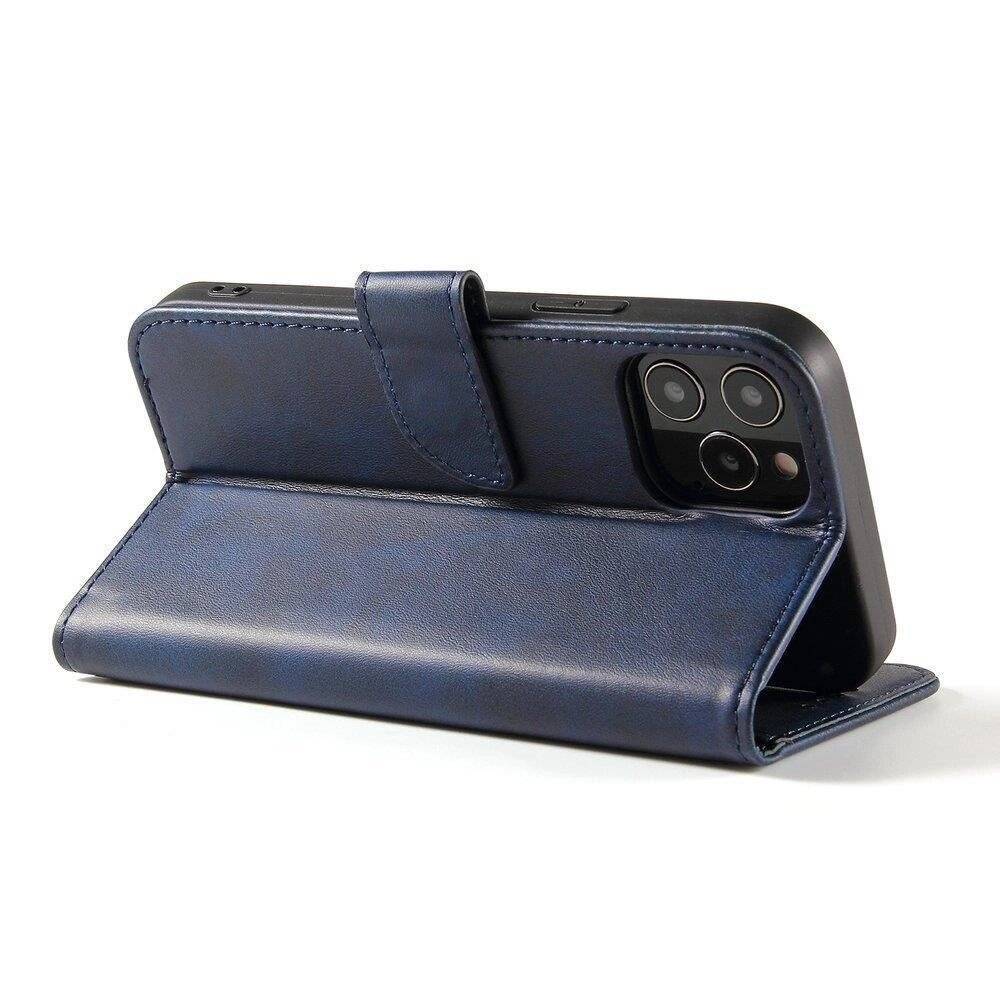 Magnet Case elegante Hülle Überschlag Standfunktion Samsung Galaxy A73 blau-2