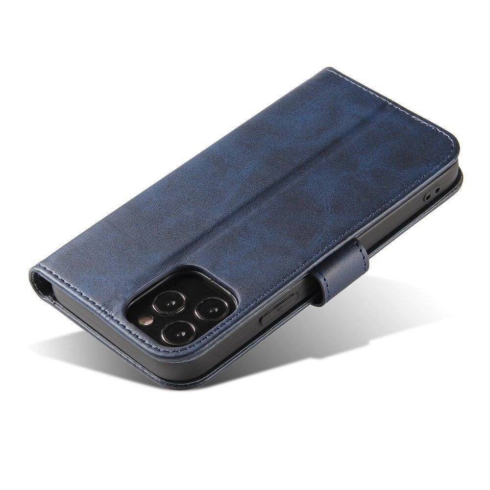 Magnet Case elegante Hülle Überschlag Standfunktion Samsung Galaxy A73 blau-3