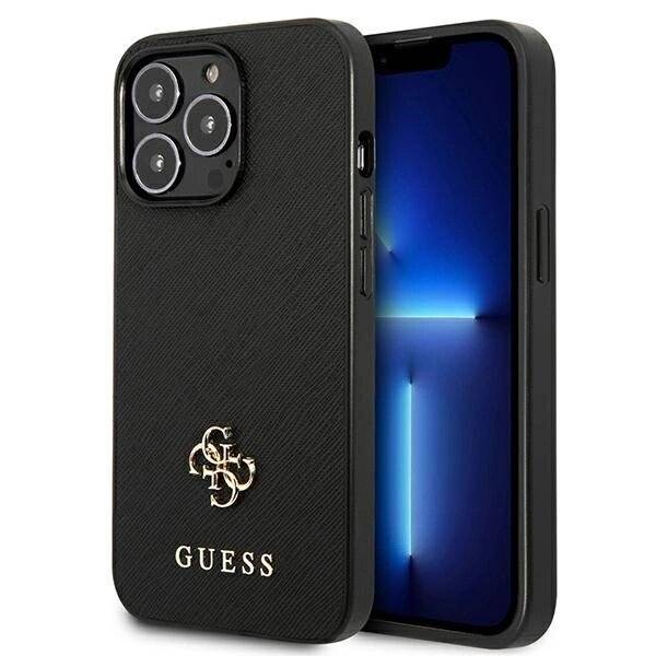 Guess Saffiano 4G Small Metal Logo Case iPhone 13 Pro / 6.1″ - Schwarz-5