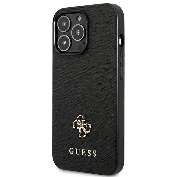 Guess Saffiano 4G Small Metal Logo Case iPhone 13 Pro / 6.1″ - Schwarz-2