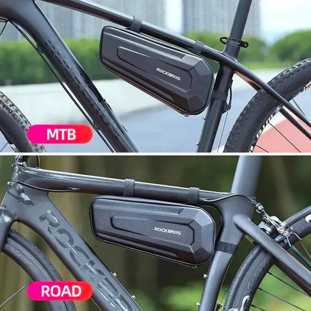 Rockbros B67 wasserdichte Fahrradtasche Rahmen – Schwarz-3