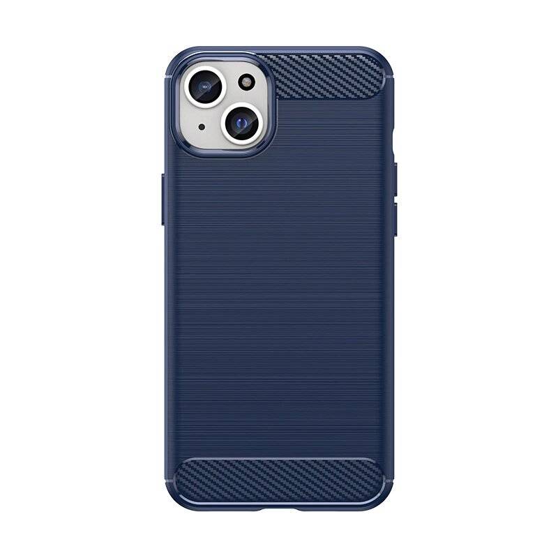 Flexible Carbon-Musterhülle iPhone 15 Plus Carbon Case – Blau-5