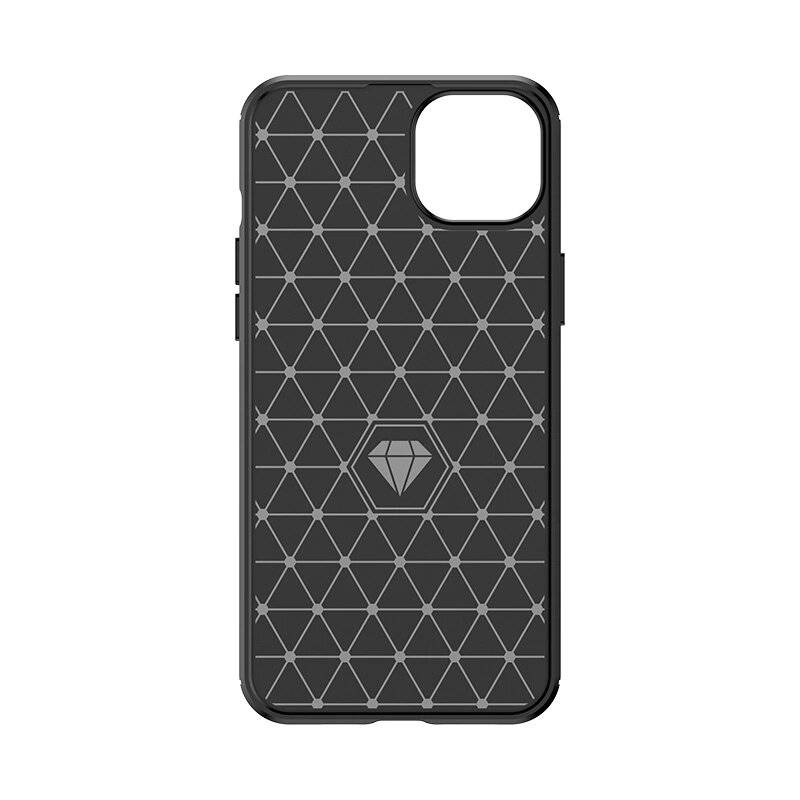 Flexible Carbon-Musterhülle iPhone 15 Plus Carbon Case – Schwarz-3