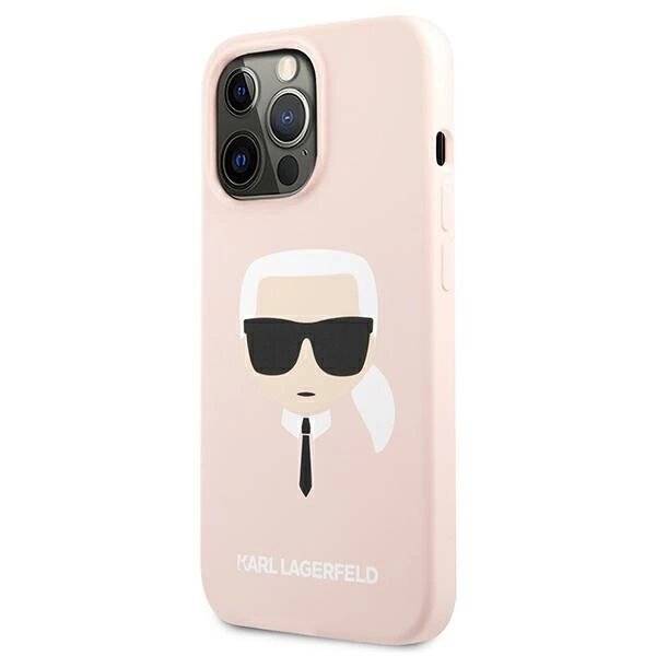Karl Lagerfeld Silikon Karl`s Head Case iPhone 13 Pro / 6.1″ - Hellrosa-1