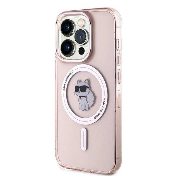 Karl Lagerfeld IML Choupette MagSafe Hülle iPhone 14 Pro – Rosa-2
