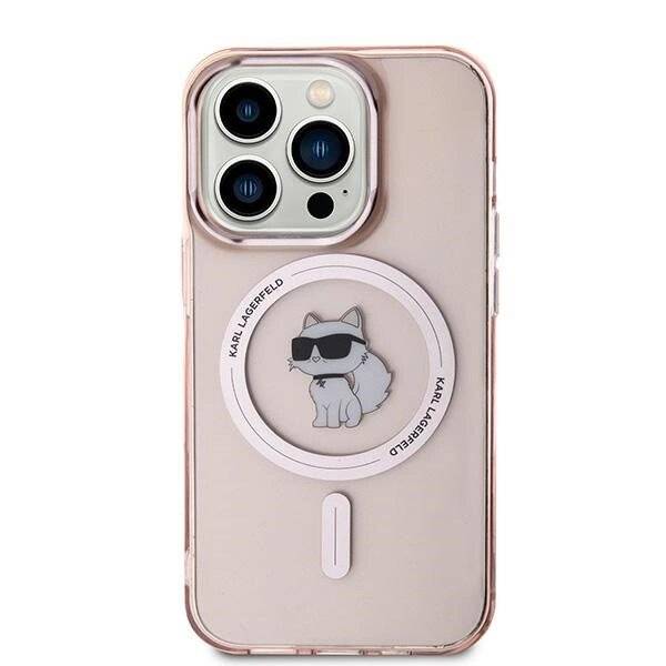 Karl Lagerfeld IML Choupette MagSafe Hülle iPhone 14 Pro – Rosa-3
