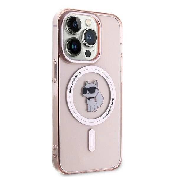 Karl Lagerfeld IML Choupette MagSafe Hülle iPhone 14 Pro – Rosa-4