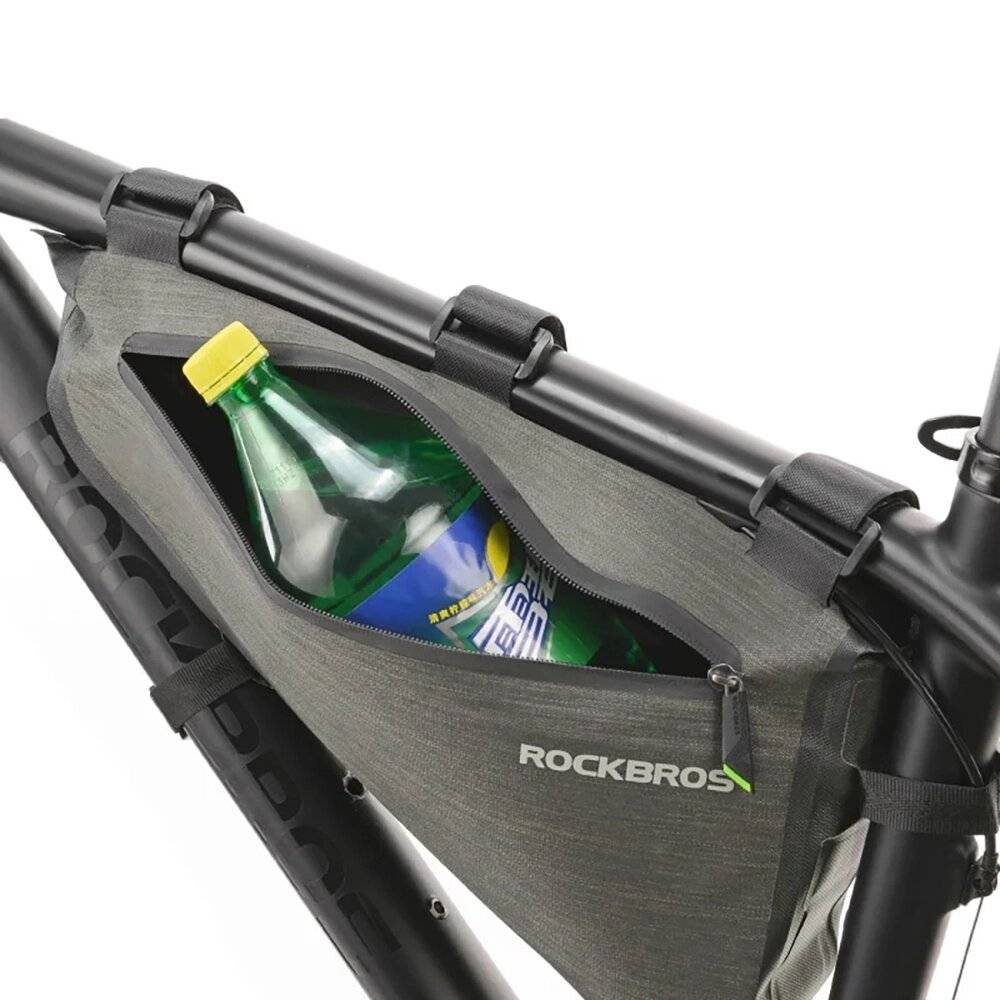 Rockbros AS-017 Fahrradrahmentasche 5 l - dunkelgrün-2