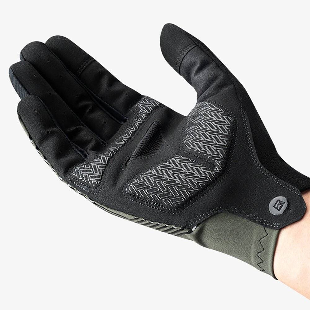Rockbros Fahrradhandschuhe Frühling/Sommer/Herbst, Full, Größe: XXL - Grün-2