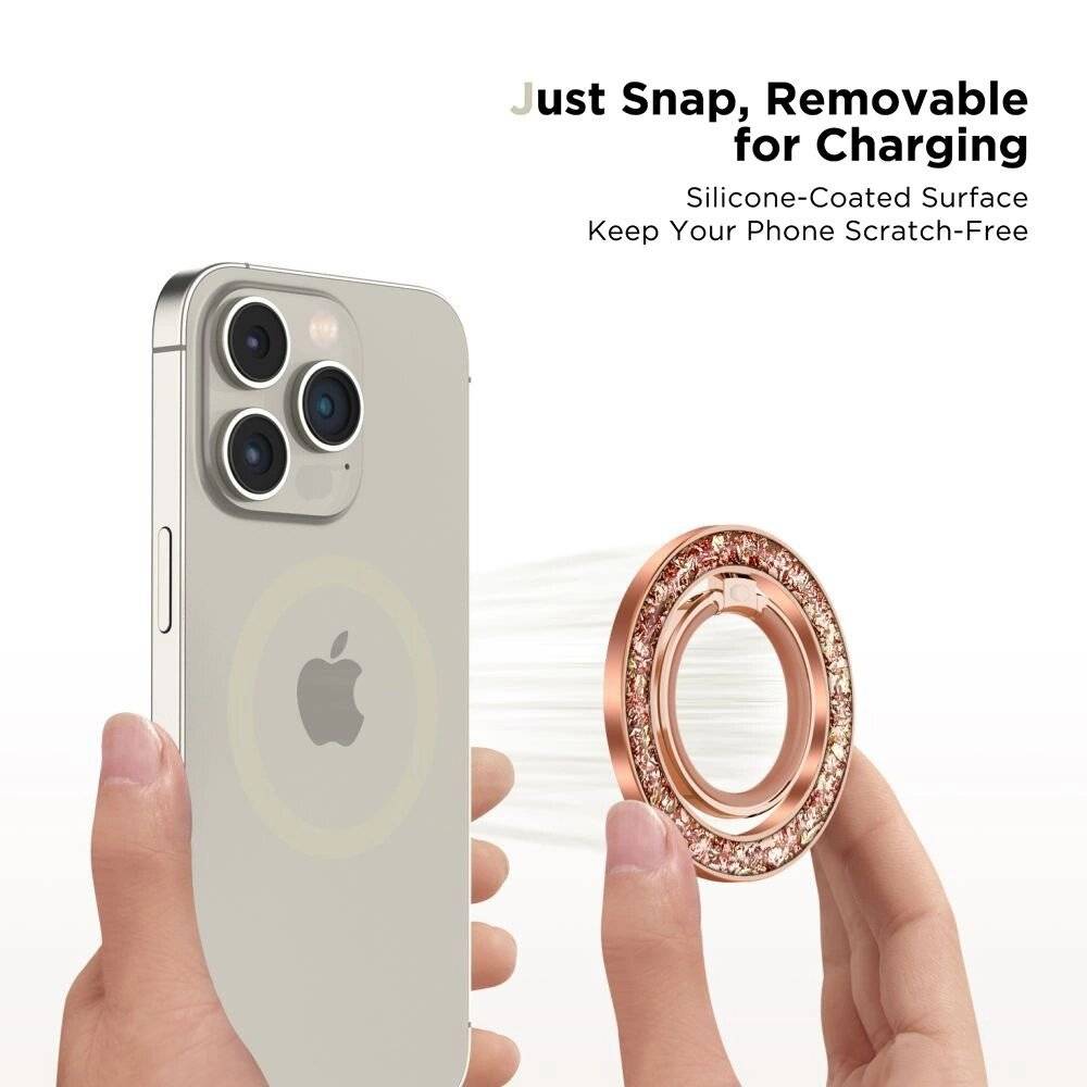 Symbolbild für Tech-Protect MMR200 Magnethalter/Ring MagSafe – rosa Kristallen