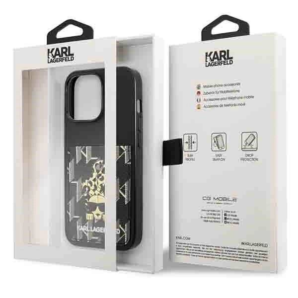 Karl Lagerfeld Karlimals Cardslot Hülle iPhone 13 Pro / – Schwarz-2