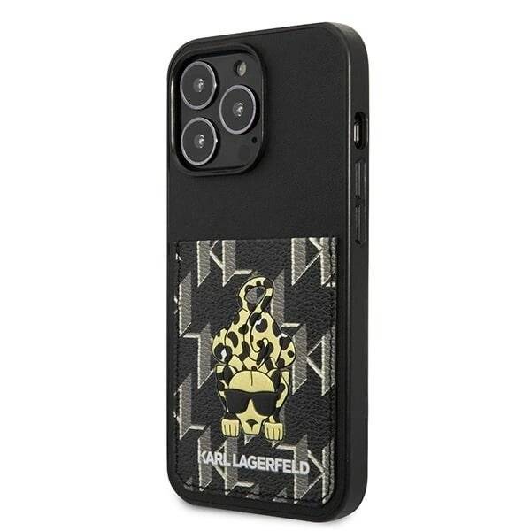 Karl Lagerfeld Karlimals Cardslot Hülle iPhone 13 Pro / – Schwarz-3