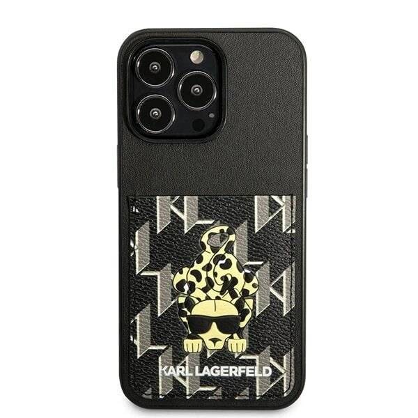 Karl Lagerfeld Karlimals Cardslot Hülle iPhone 13 Pro / – Schwarz-4