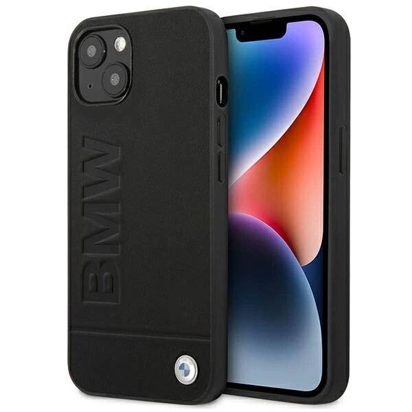 Hülle BMW BMHCP14MSLLBK iPhone 14 Plus 6,7″schwarz / schwarz Lederstempel-5