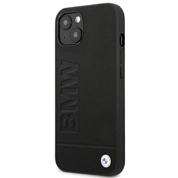 Hülle BMW BMHCP14MSLLBK iPhone 14 Plus 6,7″schwarz / schwarz Lederstempel-2